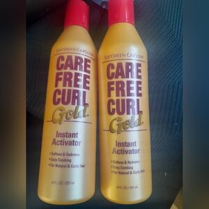 (2) Soft Sheen Carson Care Free Curl Gold Instant Activator 8 Oz Each. New HTF!